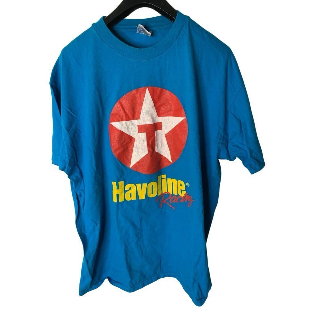 Vintage Texaco Havoline Racing t shirt Hanes Beefy T size XXL